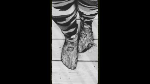 Lace Socks Teasing Outdoors (Vintage)