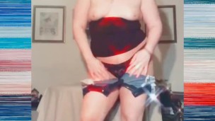 Squirting all over the table after ripping my pantyhose open