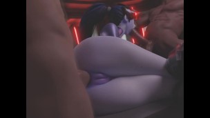 Widowmaker Threesome Anal 💜 [Overwatch Porn Animation]