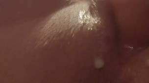 Big tit MILF can’t stop squirting!