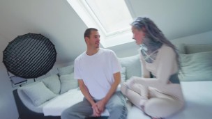 FIRST Double Vaginal Penetration Threesome with Tattooed Women – A POV Casting Experience – FMM